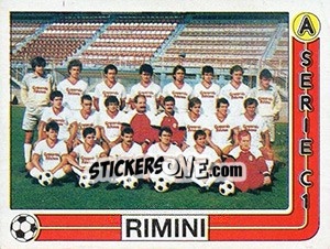 Sticker Squadra Rimini - Calciatori 1986-1987 - Panini