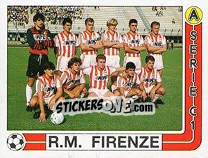 Cromo Squadra R.M. Firenze - Calciatori 1986-1987 - Panini