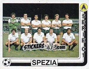 Figurina Squadra Spezia - Calciatori 1986-1987 - Panini