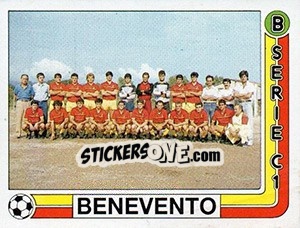 Sticker Squadra Benevento - Calciatori 1986-1987 - Panini