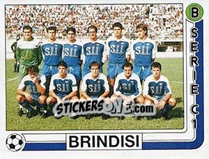 Sticker Squadra Brindisi - Calciatori 1986-1987 - Panini