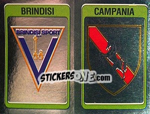 Figurina Scudetto Brindisi / Campania - Calciatori 1986-1987 - Panini