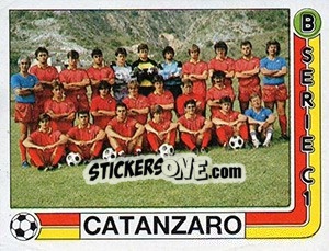 Figurina Squadra Catanzaro - Calciatori 1986-1987 - Panini