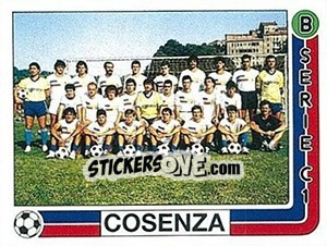 Figurina Squadra Cosenza - Calciatori 1986-1987 - Panini