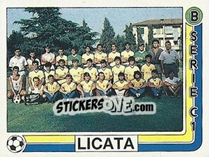 Sticker Squadra Licata - Calciatori 1986-1987 - Panini