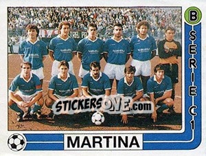 Figurina Squadra Martina - Calciatori 1986-1987 - Panini