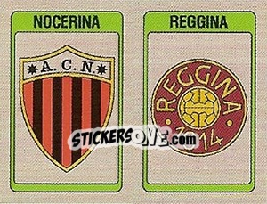 Figurina Scudetto Nocerina / Reggina - Calciatori 1986-1987 - Panini