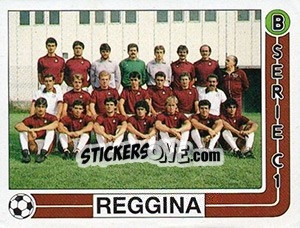 Cromo Squadra Reggina - Calciatori 1986-1987 - Panini