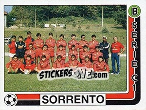 Sticker Squadra Sorrento - Calciatori 1986-1987 - Panini