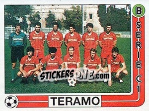 Figurina Squadra Teramo - Calciatori 1986-1987 - Panini