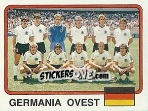 Sticker Squadra Germania Ovest