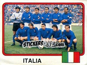 Figurina Squadra Italia - Calciatori 1986-1987 - Panini