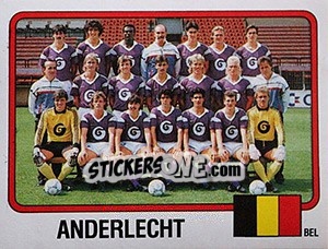 Cromo Squadra Anderlecht - Calciatori 1986-1987 - Panini