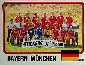 Cromo Squadra Bayern München - Calciatori 1986-1987 - Panini