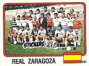 Figurina Squadra Real Zaragoza - Calciatori 1986-1987 - Panini