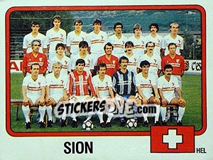 Figurina Squadra Sion - Calciatori 1986-1987 - Panini
