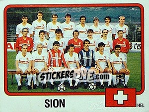 Figurina Squadra Sion - Calciatori 1986-1987 n. 570 - Panini