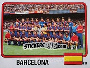 Sticker Squadra Barcelona - Calciatori 1986-1987 - Panini