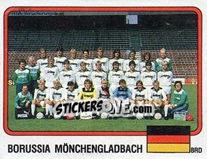Sticker Squadra Borussia Mönchengladbach - Calciatori 1986-1987 - Panini