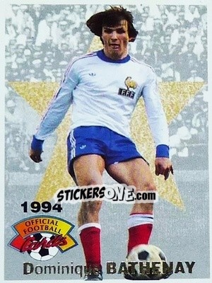 Sticker Dominique Bathenay - U.N.F.P. Football Cards 1993-1994 - Panini