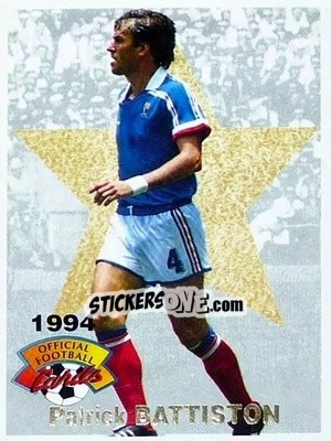 Sticker Patrick Battiston - U.N.F.P. Football Cards 1993-1994 n. 4 - Panini