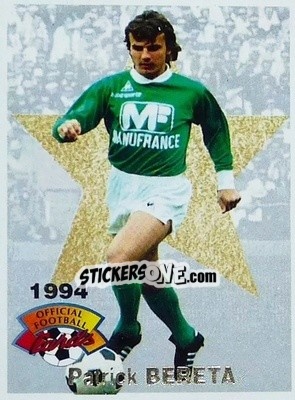 Sticker Patrick Bereta - U.N.F.P. Football Cards 1993-1994 n. 5 - Panini