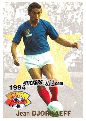 Figurina Jean Djorkaeff - U.N.F.P. Football Cards 1993-1994 n. 8 - Panini