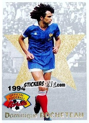 Figurina Dominique Rocheteau - U.N.F.P. Football Cards 1993-1994 - Panini