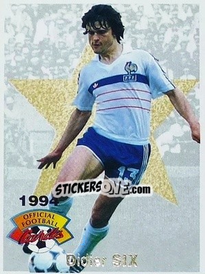 Figurina Didier Six - U.N.F.P. Football Cards 1993-1994 - Panini