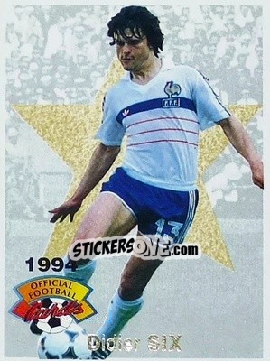 Sticker Didier Six - U.N.F.P. Football Cards 1993-1994 n. 19 - Panini