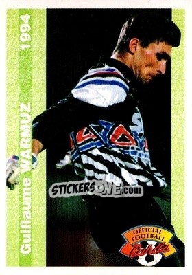 Sticker Guillaume Warmuz - U.N.F.P. Football Cards 1993-1994 n. 25 - Panini