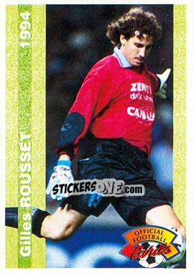 Sticker Gilles Rousset - U.N.F.P. Football Cards 1993-1994 n. 27 - Panini