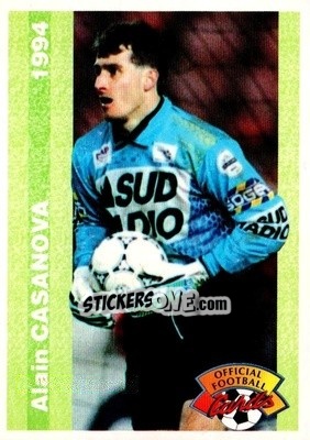 Figurina Alain Casanova - U.N.F.P. Football Cards 1993-1994 n. 29 - Panini