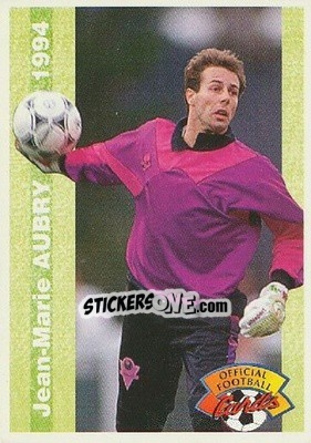 Figurina Jean-Marie Aubry - U.N.F.P. Football Cards 1993-1994 - Panini