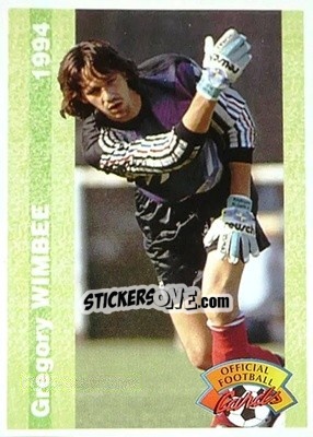 Sticker Gregory Wimbee - U.N.F.P. Football Cards 1993-1994 - Panini