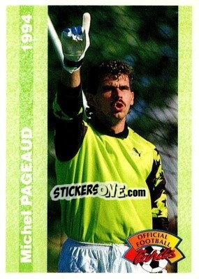 Sticker Michel Pageaud - U.N.F.P. Football Cards 1993-1994 - Panini
