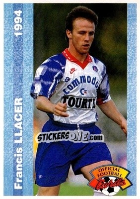 Figurina Francis Llacer - U.N.F.P. Football Cards 1993-1994 n. 56 - Panini