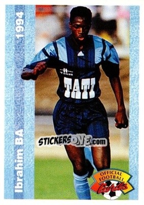 Sticker Ibrahim Ba - U.N.F.P. Football Cards 1993-1994 n. 58 - Panini