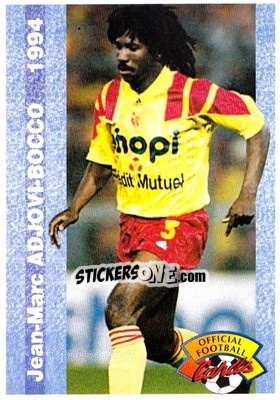 Sticker Jean-Marc Adjovi-Bocco - U.N.F.P. Football Cards 1993-1994 n. 60 - Panini