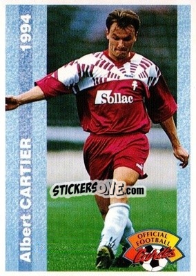 Sticker Albert Cartier - U.N.F.P. Football Cards 1993-1994 n. 67 - Panini