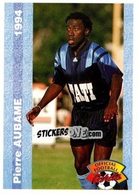 Sticker Pierre Aubame - U.N.F.P. Football Cards 1993-1994 n. 71 - Panini