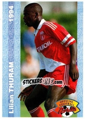 Sticker Lilian Thuram - U.N.F.P. Football Cards 1993-1994 n. 77 - Panini