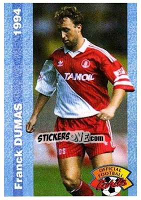 Sticker Franck Dumas - U.N.F.P. Football Cards 1993-1994 - Panini