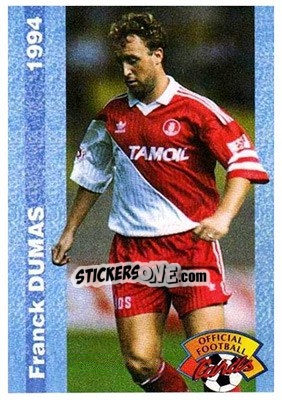 Sticker Franck Dumas - U.N.F.P. Football Cards 1993-1994 n. 78 - Panini