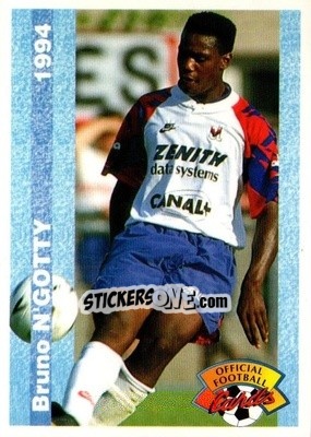 Sticker Bruno N'gotty - U.N.F.P. Football Cards 1993-1994 n. 80 - Panini