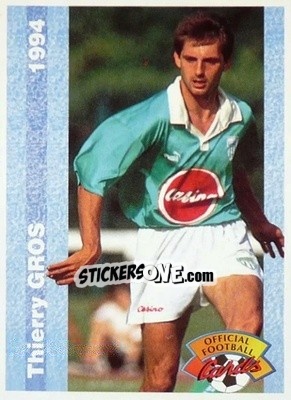 Sticker Thierry Gros - U.N.F.P. Football Cards 1993-1994 n. 84 - Panini