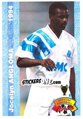 Sticker Jocelyn Angloma - U.N.F.P. Football Cards 1993-1994 n. 93 - Panini