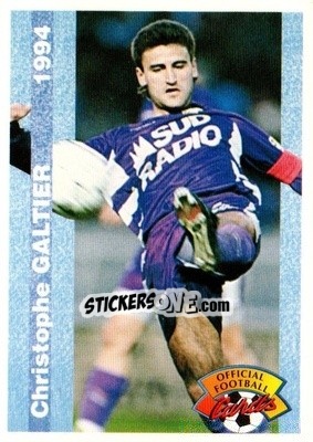 Sticker Christophe Galtier - U.N.F.P. Football Cards 1993-1994 n. 115 - Panini