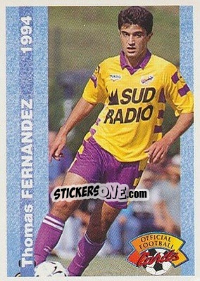 Sticker Thomas Fernandez - U.N.F.P. Football Cards 1993-1994 - Panini