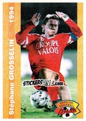 Sticker Stephane Grosselin - U.N.F.P. Football Cards 1993-1994 n. 129 - Panini